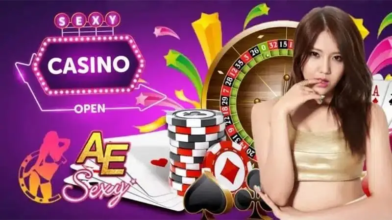 Sảnh AE Sexy Casino mang đến không gian cá cược sống động